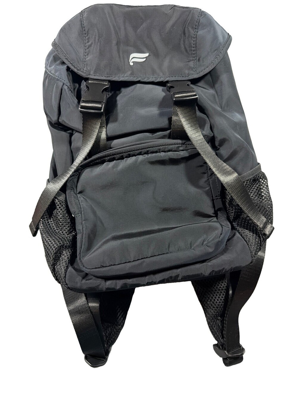 Fabletics The Cargo Backpack - Black Athletic Gym Bag 0151